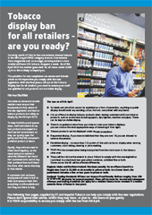 Tobacco Display Ban Advice and Information 2015